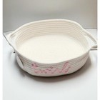 Mud Pie H5 Baby Nursery Ballerina Twirl Rope Basket 13  Dia X 4 h 11360002