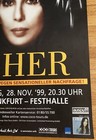Rare Cher 1999 German Concert Poster In Frankfurt   Festhalle Classic Pop Dance