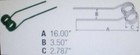 Gt46s Fits Galfre-green Hay Tedder Tine Tooth 3710 3717 3727 R18030616