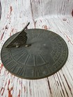 Metal Sundial Roman Numerals Grow Old With Me Decor
