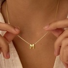 Bubble Initial Necklaces Dainty Letter Necklace Cute Name Choker Necklaces  - 37