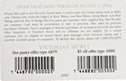 Aug  2004 Expired Victoria s Secret Free Cotton Panty Coupon