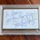 Stevie Ray Vaughan   Psa   Autograph Card Signed   Double Trouble   Blues Music