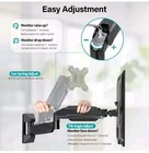 Mount Pro Dual Monitor Desk Mount Fits Up To 32  Computer Screen Fully Adjust