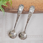 1905 Schofield Baltimore Rose 2 3 8  Sterling Silver Salt Spoon No Mono Antique