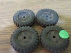 Vintage Tonka Ford Truck Set Of 4 Soild Rubber Tires For Parts