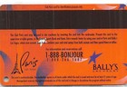Paris Casino - Las Vegas  Nv - 3a Issue Slot Card  Star Touches Ballys  blank 