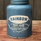         vintage Rainbow Pump Oiler 10oz Eagle Mfg Co  Wellsburg West Virgina Works