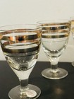 Vtg Ussr Crystal Vodka Decanter Set Stopper 6 Gold-banded Glasses Vgc