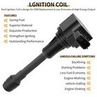     6  22448-ja11c Ignition Coil   Iridium Spark Plug For Infiniti Nissan 3 5l V6