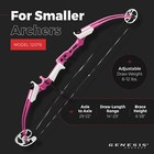 Genesis Mini  Youth Compound Bow And Arrow Kit  Left Handed  Pink  open Box 