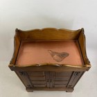 Vintage Butler Wooden Dry Sink Cabinet 35  Tall Solid Wood Storage