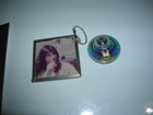 Journey Promo Button 1980 W keychain  3x5 Unpub Photo Steve Perry