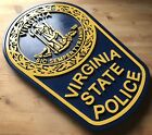 Police Virginia State 3d Routed Wood Patch Plaque Sign Custom 