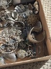 Vintage Estate Sterling Silver 925 Wear Scrap Or Wear Lot Jewelry 973gr 