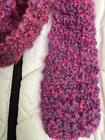 Handmade Knit Scarf Multi Different Color Burgundies Y2k 72   x3   