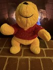 Disney Store Winnie The Pooh Plush Toy 12  Gold Thread Embroidery Soft Stuffed