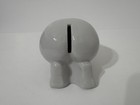 Vintage 1970s Nude Woman White Porcelain Butt Coin Bank Risque Novelty Gag Gift