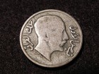 Iraq 50 Fils 1933 Silver Coin  King Faisal I Mintage 800 000 Scarce Date   Bb6