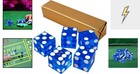 Dice Set - 19mm A Grade Serialized Casino Dice With Sharp Edges - Game Night    