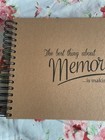 Hardback Ring Bound Memories Keepsake Book Journal Pad Wedding Couple Gift