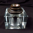 Vtg Glass Davis Automatic Inkstand New York Pat  June 6  1899   April 11  1905