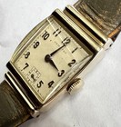 Vintage Hamilton Hayden 14k Gold Filled Caliber 982 19j Mens Tank Watch Runs