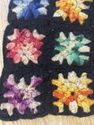 Vintage Handmade Granny Square Afghan Blanket Throw Multi-color 48x 60