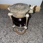 Vintage Brass Perko Marine Light Red Glass