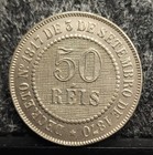 1886 Brazil 50 Reis - High Quality  Better Date