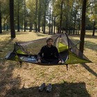 Flat Lay Camping Hammock Tent With Mosquito Net rainfly For Side Sleepers-330lbs