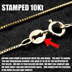 Guaranteed 10k Yellow Gold Solid Box Chain Necklace 0 6mm 14 -24 