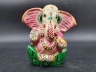 Kaan Ganesh Elephant For Luck Prosperity Wisdom Hindu Handpainted Bronze  Enamel
