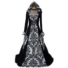 Vintage Women Victorian Renaissance Gothic Dress Medieval Dress Costume Hooded s