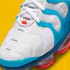 Nike Air Vapormax Plus White Industrial Blue Citron Red Fj3999-100 Mens Size