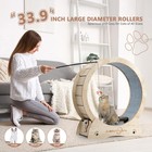 Cat Exercise Wheel  35 9  Cat Running Wheel For Indoor Cats With Quiet Carpet   