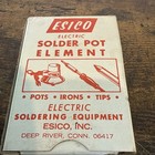 Esico Solder Pot Heating Element 12t   36   36t   36c     250w  120v     New Old Stock