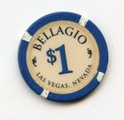 1 00 Chip From The Bellagio Casino Las Vegas Nevada 1st Issue