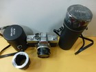 Vintage Minolta Srt 101 35mm Film Slr Camera   3 Lens System Pre-owned Works Ex