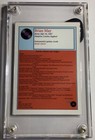 Rare Queen Brian May Trading Card   Silver On Black Guitar Pick Display   