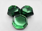 Vintage Retro Green Lucite Plastic Chunky Brooch Pin
