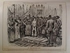 1882 Antique Illustration Print Original Rare Vhtf Punch Fish Auction Boats Uk