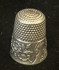 Sterling Silver 925 Flowers Size 9 Mkd Thimble Ketcham   Mcdougall        