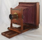 E    H t  Anthony 6 1 2 X 8 1 2 Clifton View Camera W  Brass Lens