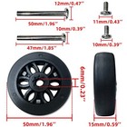 Replacement Luggage Suitcase Wheels Od 50mm Repair Kit Parts 50mm X 15mm X 6mm