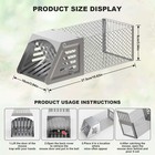 Metal Mouse Rat Trap Cage  Catch   release Rodent Trap For Squirrel Chipmunk