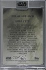 2018 Topps Star Wars  Stellar Signatures Purple 10 10 Jeremy Bulloch As Auto 4x4