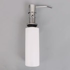 Deck Mount Kitchen Sink Liquid Soap Dispenser 300ml Refillable Chrome Pump