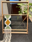 Extra Large Solid Wood Weaving Loom With Metal Fastenings And Accessories