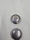 Vintage Southwestern Silver Concho Button Covers Sunburst Set Of 4